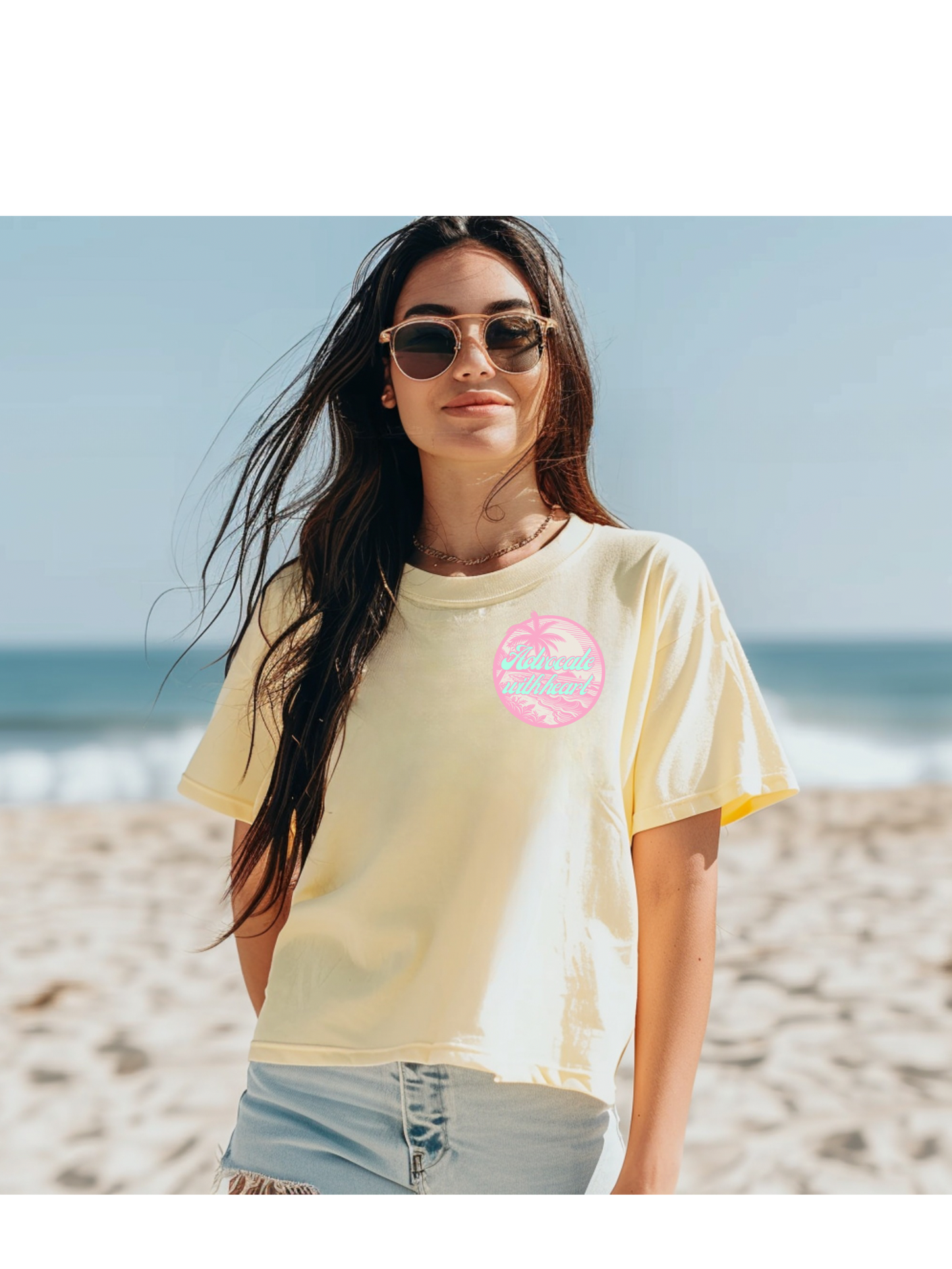 Sweet Mom Salty Advocate Beach Boxy Tee