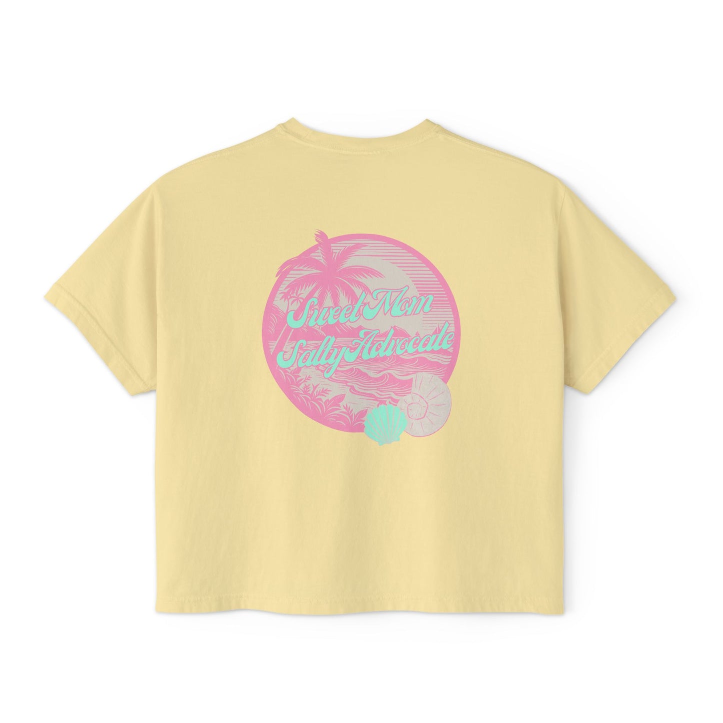 Sweet Mom Salty Advocate Beach Boxy Tee