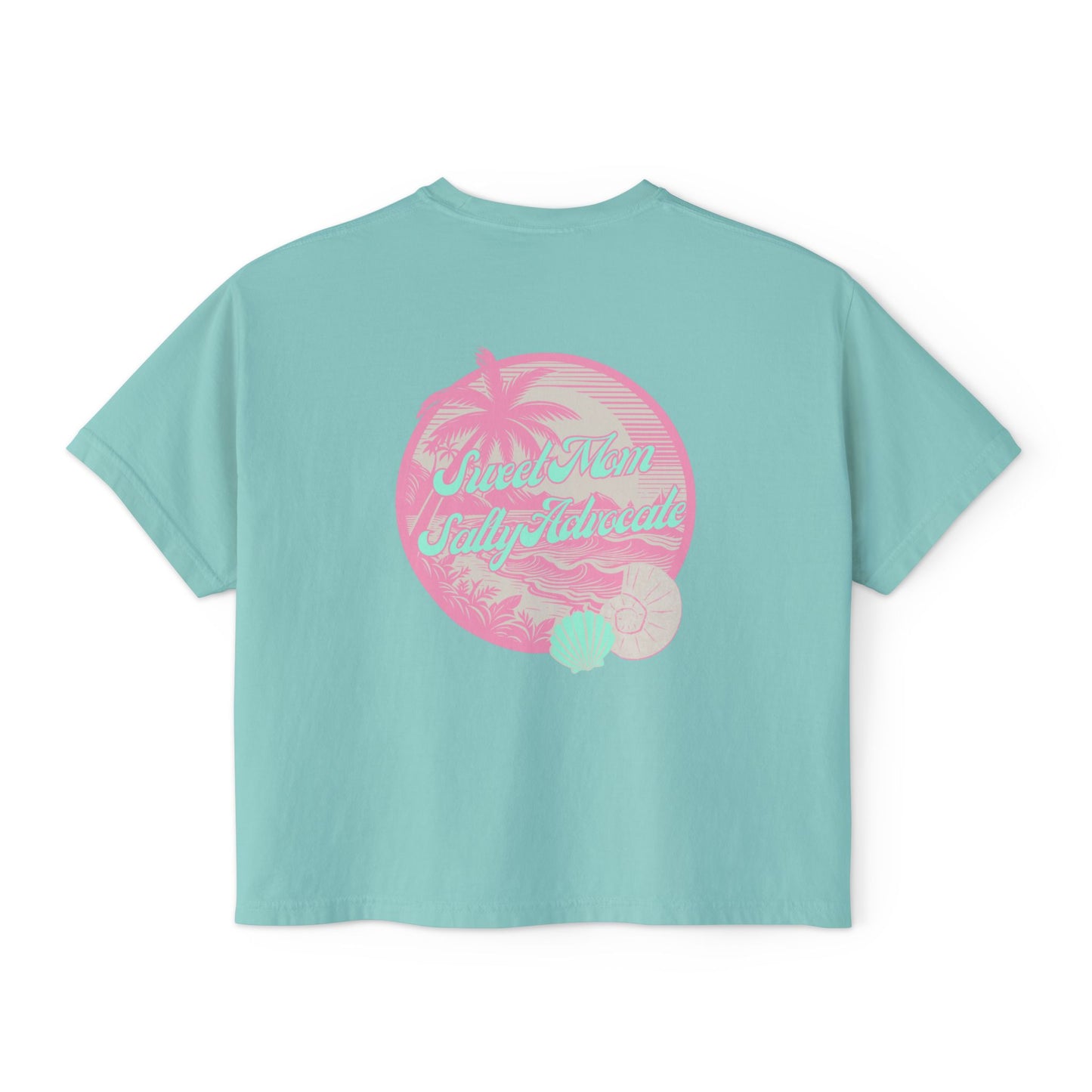 Sweet Mom Salty Advocate Beach Boxy Tee